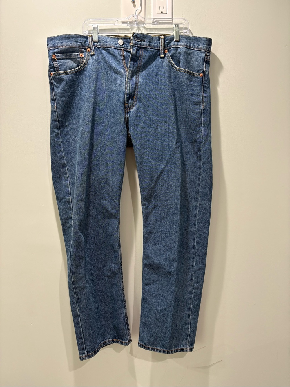 Levi’s 505 Men's Straight-Leg Denim Jeans in Classic Blue